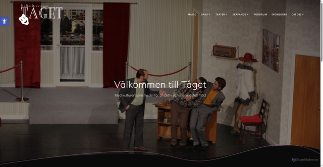 Security scan screenshot of https://taget.se