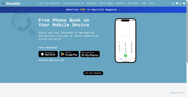 Security scan screenshot of https://adclient.smartlistlocal.com