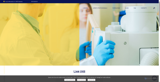 Security scan screenshot of https://www.tsrmpstrpvenezia.it