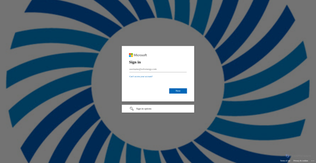 Security scan screenshot of https://solvenergyteam-my.sharepoint.com