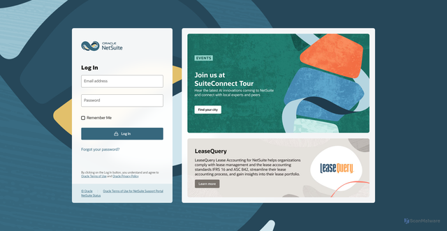 Security scan screenshot of https://5374235.app.netsuite.com