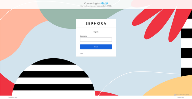 Security scan screenshot of https://sephora.clarip.com