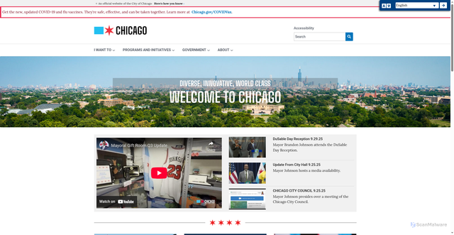 Security scan screenshot of https://www.chicago.gov/city/en.html