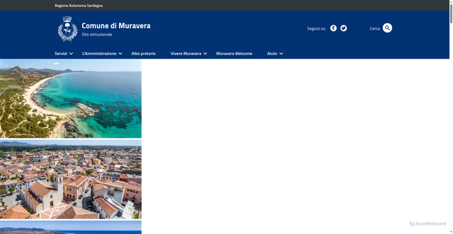 Security scan screenshot of https://www.comunedimuravera.it/