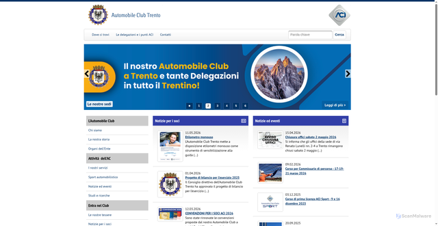 Security scan screenshot of https://www.trento.aci.it