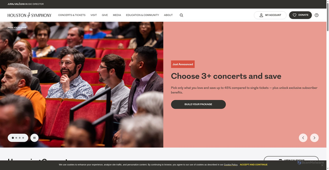 Security scan screenshot of https://houstonsymphony.org