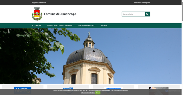 Security scan screenshot of https://www.comune.pumenengo.bg.it/