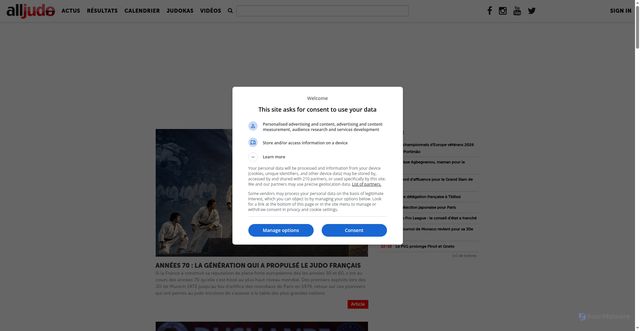 Security scan screenshot of https://alljudo.net