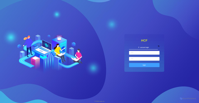Security scan screenshot of https://hcfadm.pages.dev/