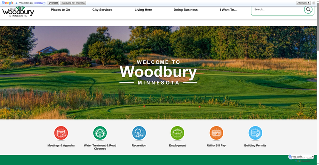 Security scan screenshot of https://www.woodburymn.gov/