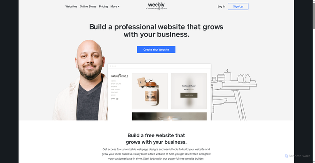 Security scan screenshot of https://www.weebly.com