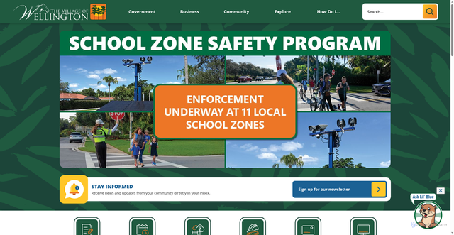 Security scan screenshot of https://www.wellingtonfl.gov/