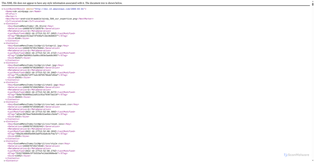 Security scan screenshot of https://cdn.windyapp.co