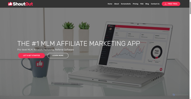 Security scan screenshot of https://shoutout.global