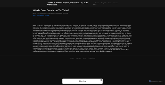 Security scan screenshot of https://springsghugo-7hl46a1me6.edgeone.app/18360-who-is-duke-dennis-on-youtube.html
