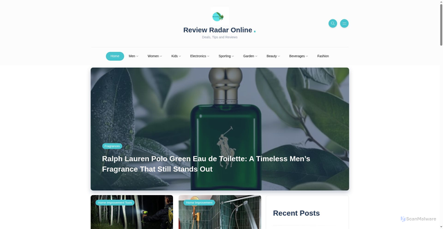 Security scan screenshot of https://reviewradaronline.com