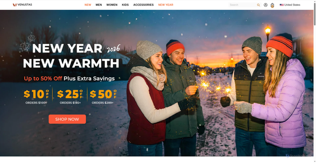 Security scan screenshot of https://venustas.com