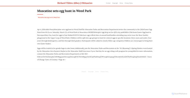 Security scan screenshot of https://africangrovehugo-hrtt52jxs0.edgeone.app/20038-muscatine-sets-egg-hunt-in-weed-park.html