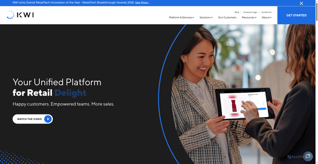 Security scan screenshot of https://kwi.com