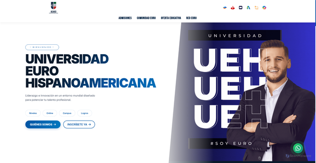 Security scan screenshot of https://ueh.edu.mx