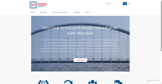 Security scan screenshot of https://www.dataprivacyframework.gov/