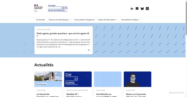 Security scan screenshot of https://cnnumerique.fr