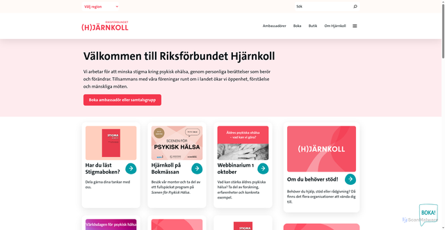 Security scan screenshot of https://hjarnkoll.se