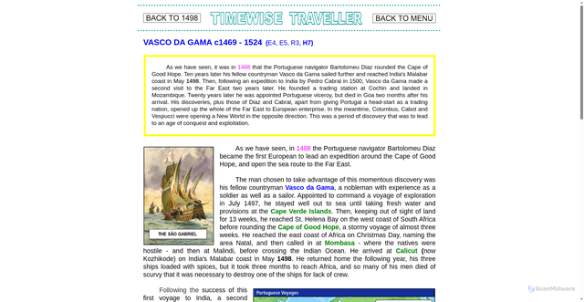 Security scan screenshot of https://www.timewisetraveller.co.uk/vasco.html