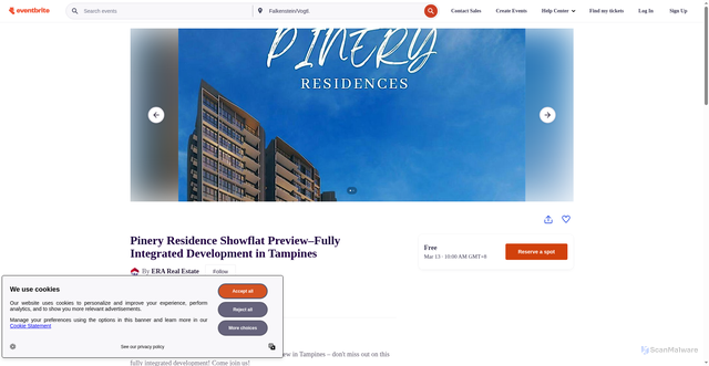 Security scan screenshot of https://www.eventbrite.com/e/pinery-residence-showflat-previewfully-integrated-development-in-tampines-tickets-1976897479578?aff=odeccpebemailcampaigns&utm_source=eventbrite&utm_medium=ebcampaigns&utm_campaign=54957587&utm_term=ctaeventcard&mipa=ABIdvVuOtdMZO23lie5gg_fSygyrzB0gPGQFByD4LkL9pvEo_4t9pSS6a44JK1tGRb0s6XTzgJS4GtRrAgILWz9EbyoQCI64uiNs9oX2p_OBVYqA-iRZJUcMqVC30fpeNtyRNEQfvGUpWKwKR5Lx3H4bIClUxj9cwI9kzf1ky1PtC_rnlGD9WlhZoSBm7lajIWxZ0OpgaLSzEWvyYiz3bgEmT9Y_Hg_GdIDR4oYTiBV1i3YrTE_1Lkx1hb2kMvl3Skz1kct9g-V_Jg_kQKPaFQ0W3euGgQDfMg