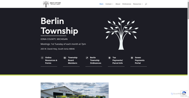 Security scan screenshot of https://berlintwpioniami.gov/
