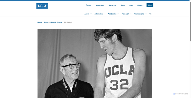 Security scan screenshot of https://www.ucla.edu/about/notable-bruins/71-bill-walton