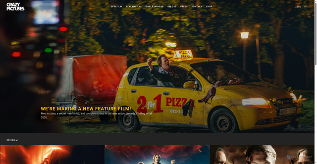 Security scan screenshot of https://crazypictures.se