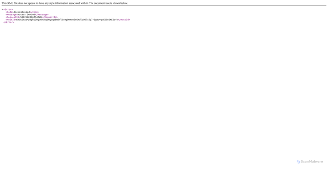 Security scan screenshot of https://pachtml-dev.s3-us-west-2.amazonaws.com