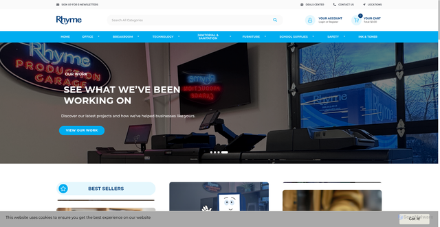 Security scan screenshot of https://shop.rhymebiz.com