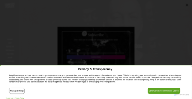 Security scan screenshot of https://livinglifefearless.co/2025/film-tv/being-eddie-is-an-entertaining-look-at-eddie-murphy-thats-missing-quite-a-lot/