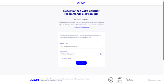 Security scan screenshot of https://www.auth-ar24espc-web.vercel.app/