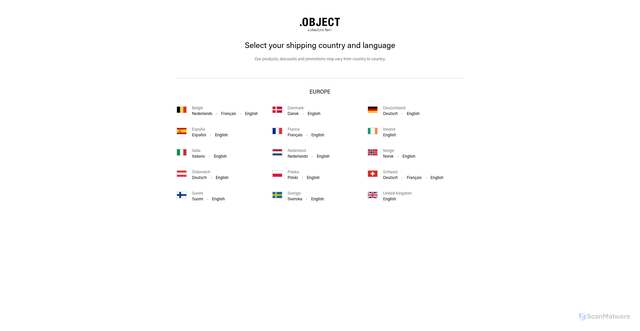 Security scan screenshot of https://www.objectci.com/