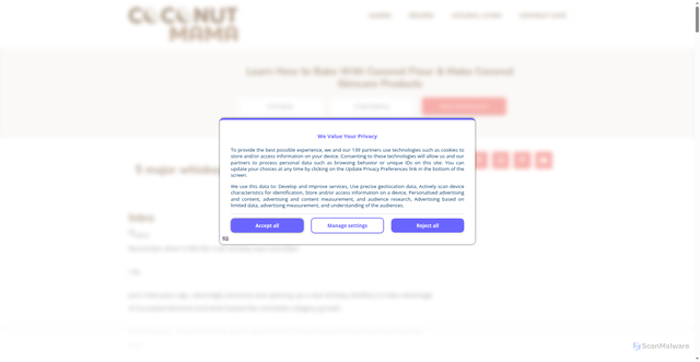 Security scan screenshot of https://thecoconutmama.com/5-major-whiskey-distilleries-go-bankrupt-as-us-market-tanks/