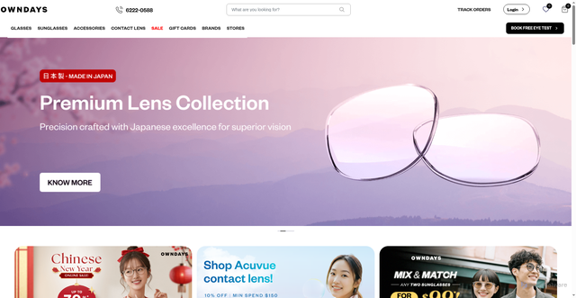 Security scan screenshot of https://owndays.com