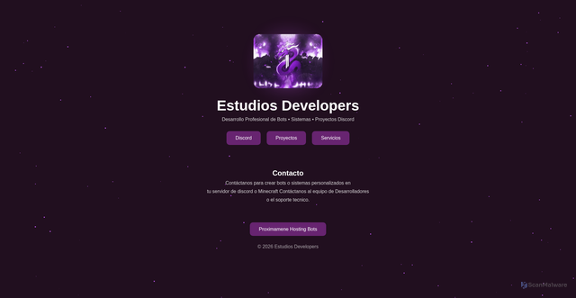 Security scan screenshot of https://estudios-developers.pages.dev/index.html