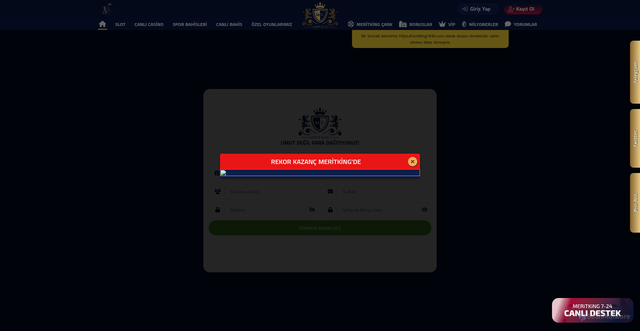 Security scan screenshot of https://metitking1695.com/register