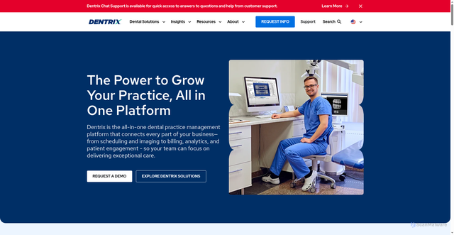 Security scan screenshot of https://dentrix.com