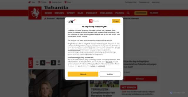 Security scan screenshot of https://www.tubantia.nl/heracles/live-eerste-helft-van-de-penaltys-in-eindhoven-heracles-verkleint-de-achterstand-op-psv-2-1~aa690a91/