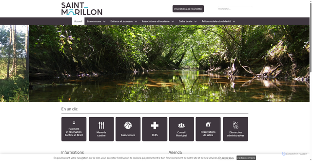 Security scan screenshot of https://saint-morillon.fr