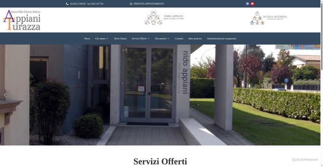 Security scan screenshot of https://www.appianiturazza.it/
