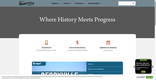 Security scan screenshot of https://berryvillear.gov/