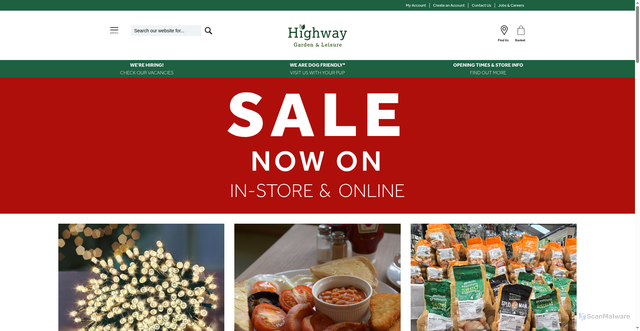 Security scan screenshot of https://highwaygardencentre.co.uk