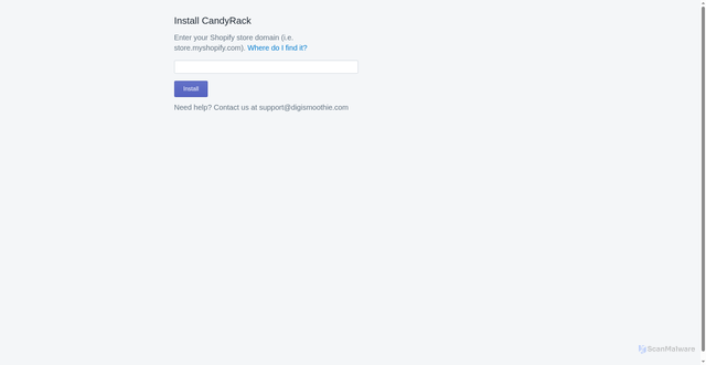 Security scan screenshot of https://candyrack.ds-cdn.com/