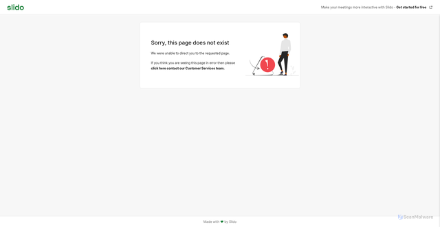 Security scan screenshot of https://analytics.slido.com