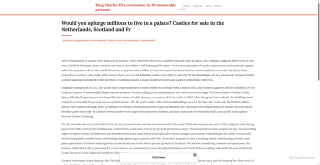 Security scan screenshot of https://manzanohousehugo-yexcy58alr.edgeone.app/18845-would-you-splurge-millions-to-live-in-a-palace-castles-for-sale-in-the-netherlands-scotland-and-fr.html